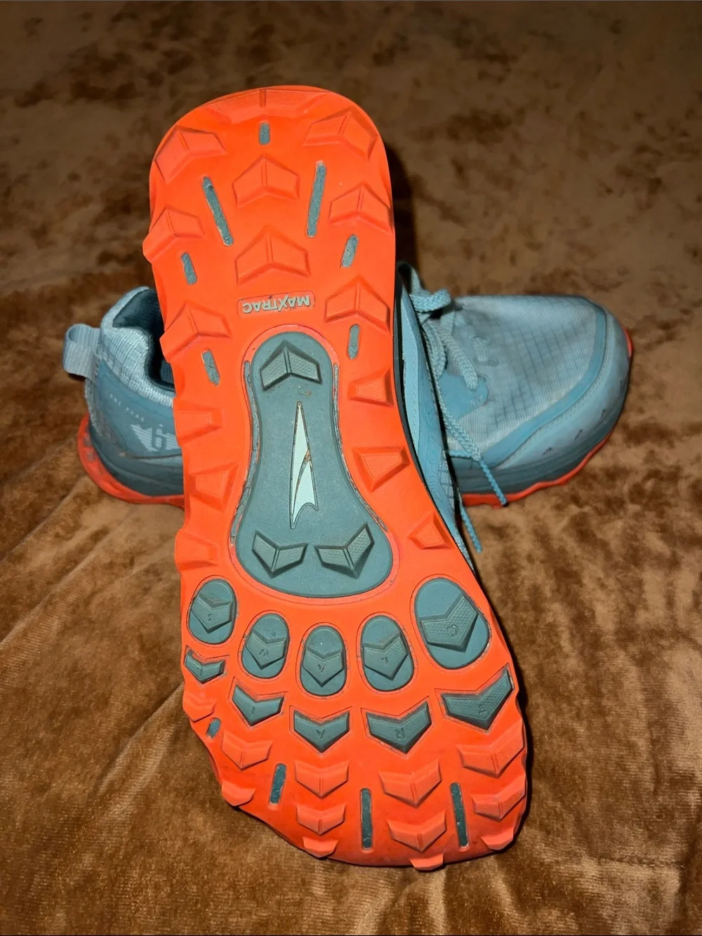 Altra Women Light Blue Sneakers with Coral Logo
